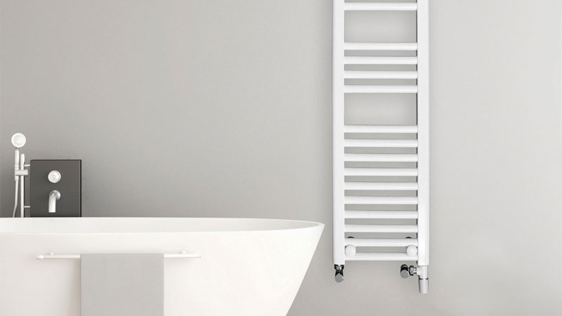 White Electric Towel Rails Warm Rooms