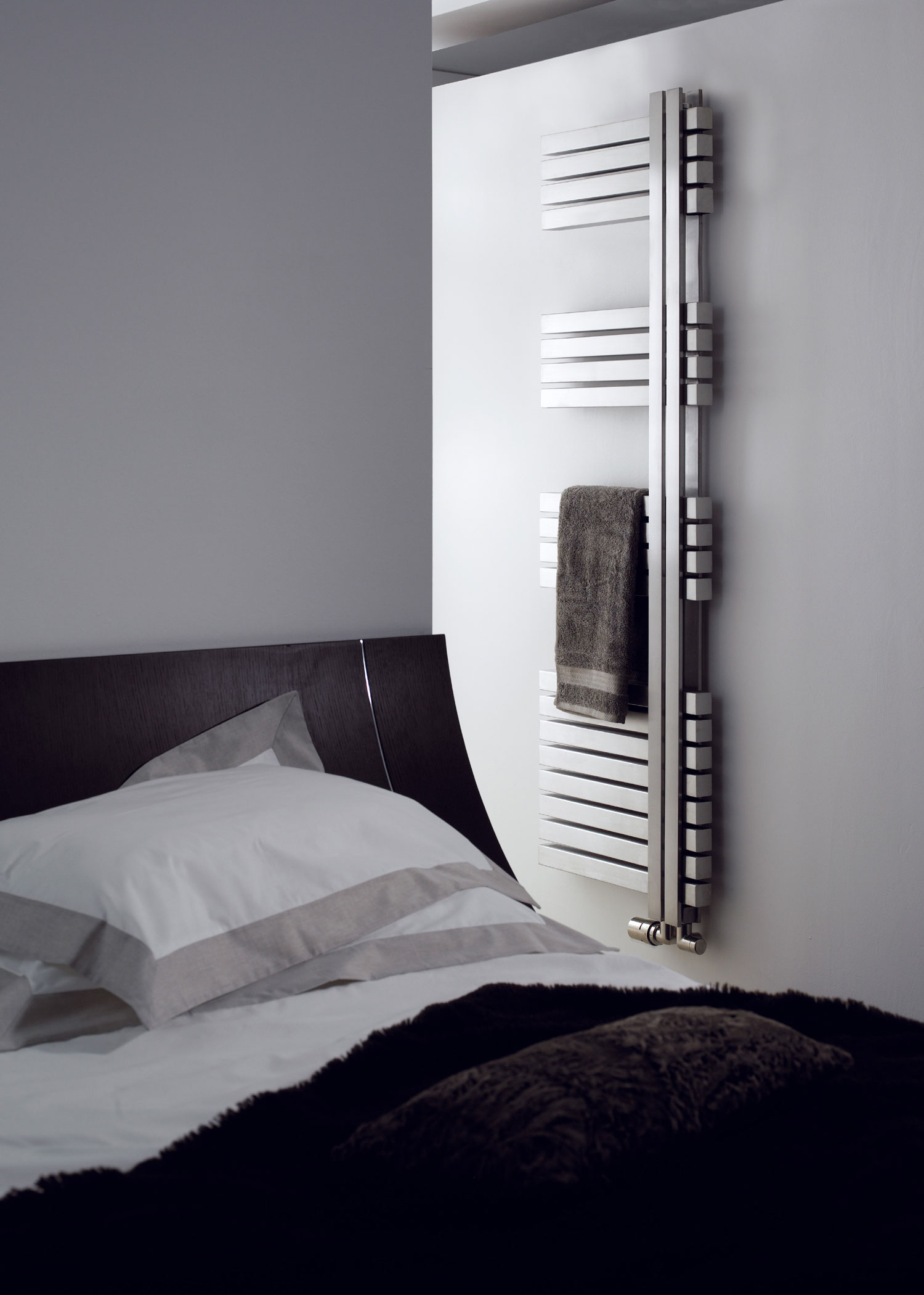 Aeon Combe Stainless Steel Designer Heated Towel Rail